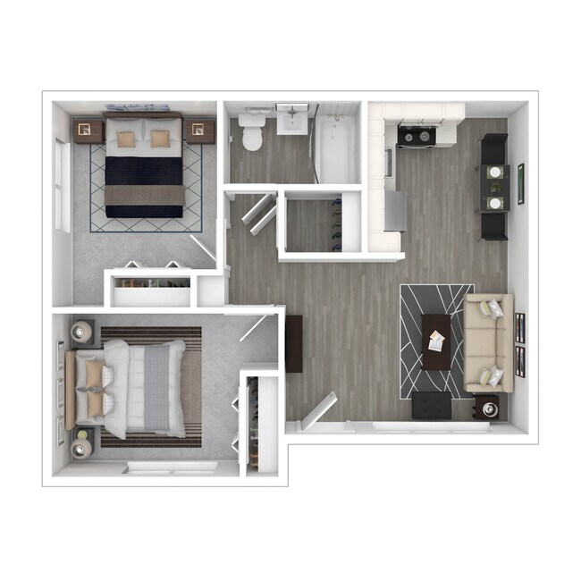 2 Bedroom C 12 floor plan